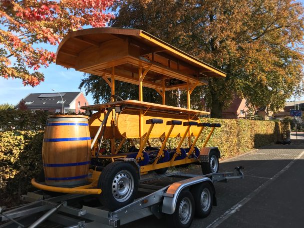 Fünf Bierbikes der Pension Bed & Breakfast Legden für große Events.