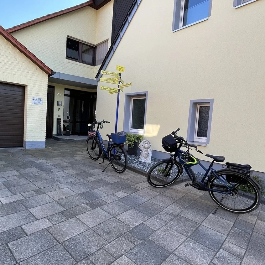 Fahrradfreundliche Unterkunft moderne Pension