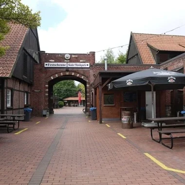 Eingang zum Dorf Münsterland – Unterkunft in der Pension - Gästehaus Legden.