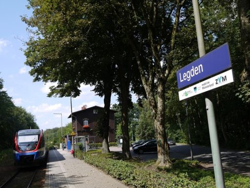 Bahnhof in Legden nahe der Pension