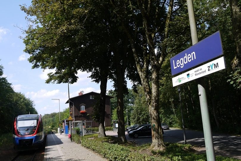 Der Bahnhof Legden erbaut 1875.