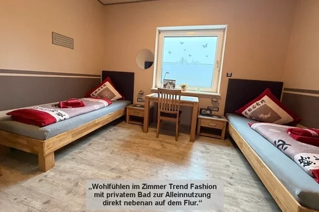 pension-legden-zweibettzimmer Ruhiges Zweibettzimmer in Legden – ideal für Handwerker, Monteure und Radreisende im Münsterland.